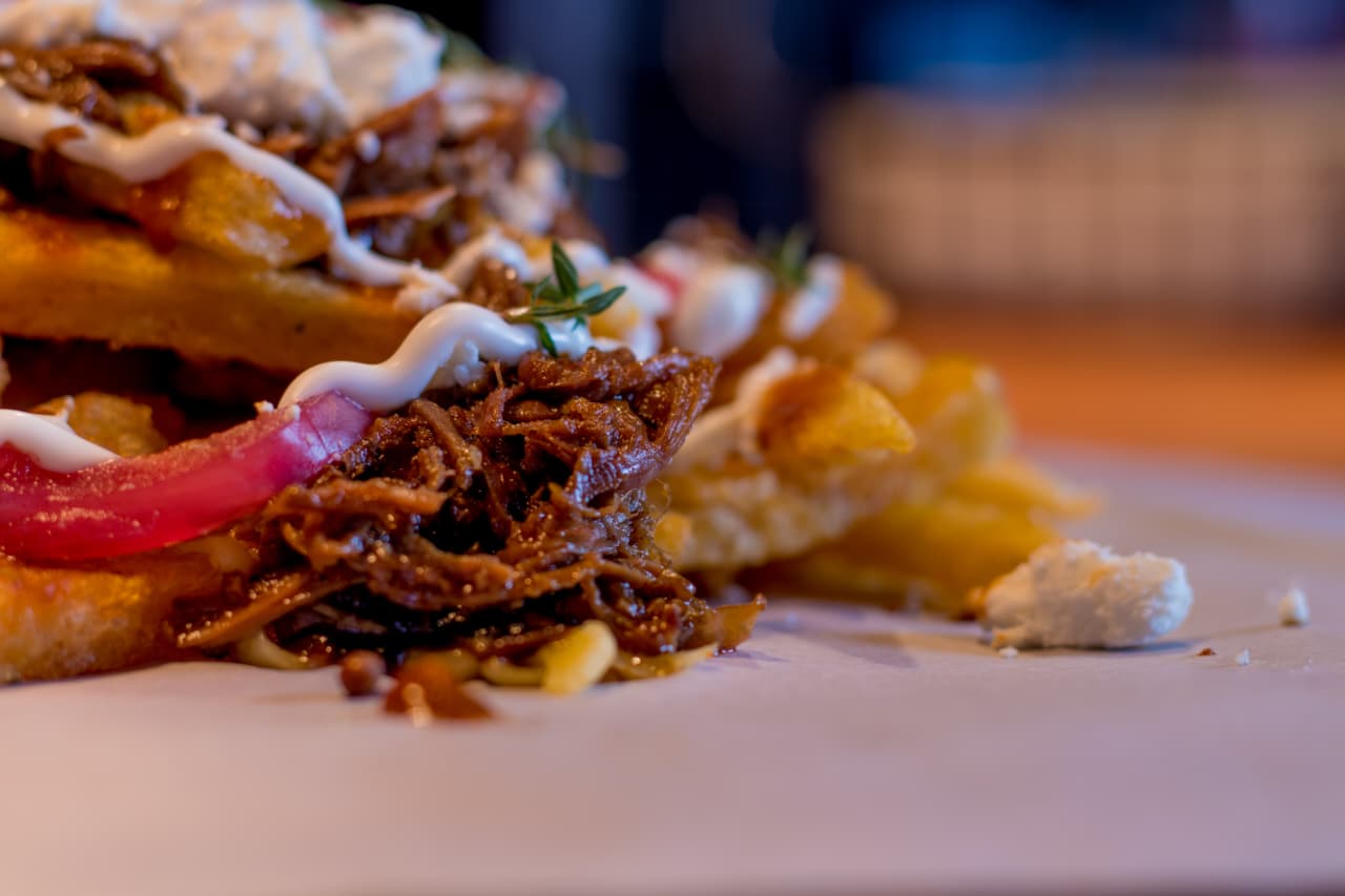 Shin fries close-up